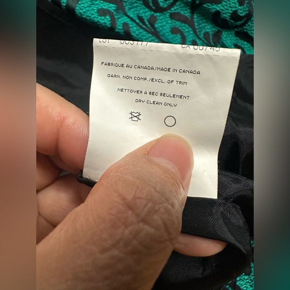 Peck & Peck Green  and Black Maxi Skirt size 8 - Picture 7 of 7